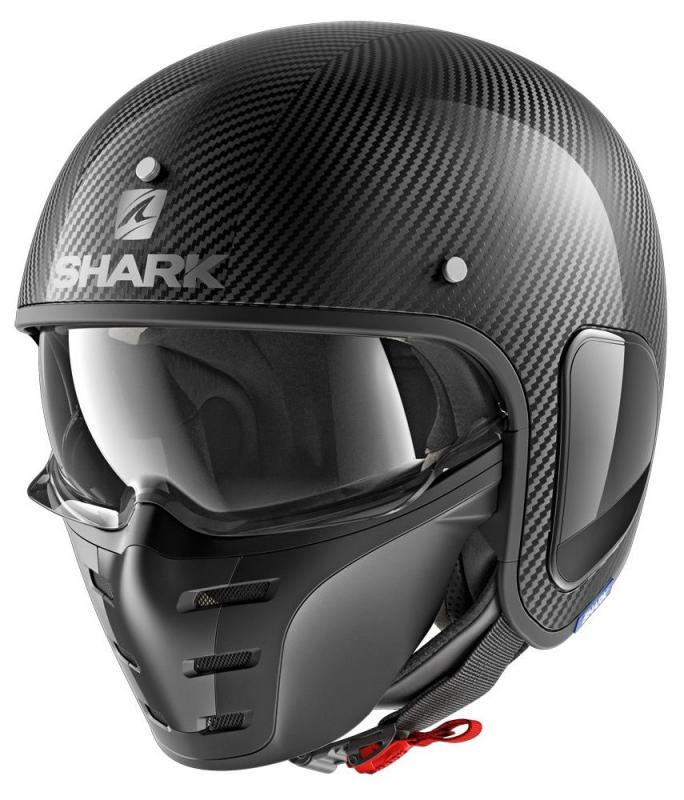 Шлем открытый Shark S-Drak Carbon Skin Carbon Silver Black