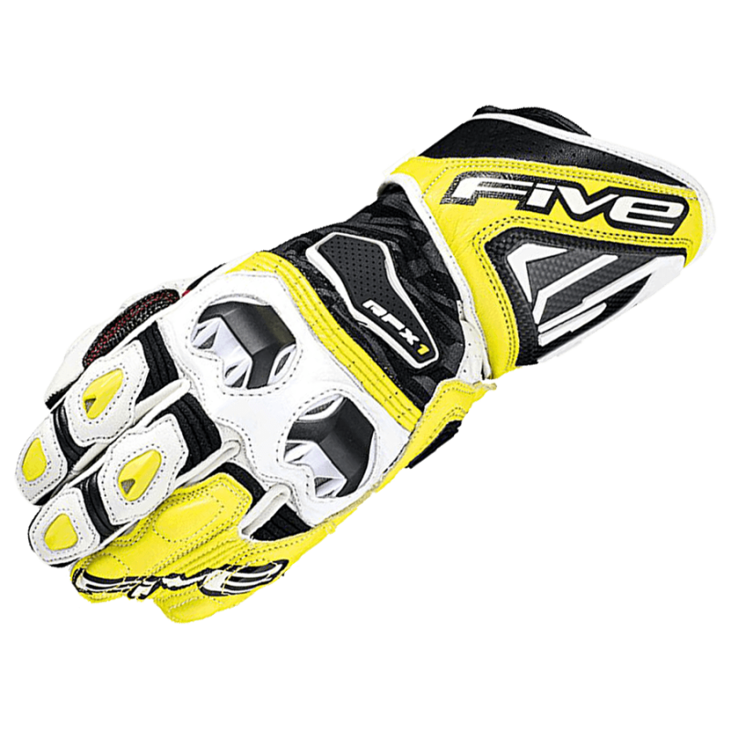 Мотоперчатки Five RFX1 white-yellow fluo