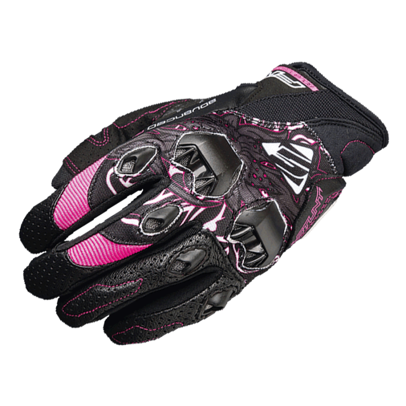 Мотоперчатки женские Five Stunt Evo Replica Flower Pink