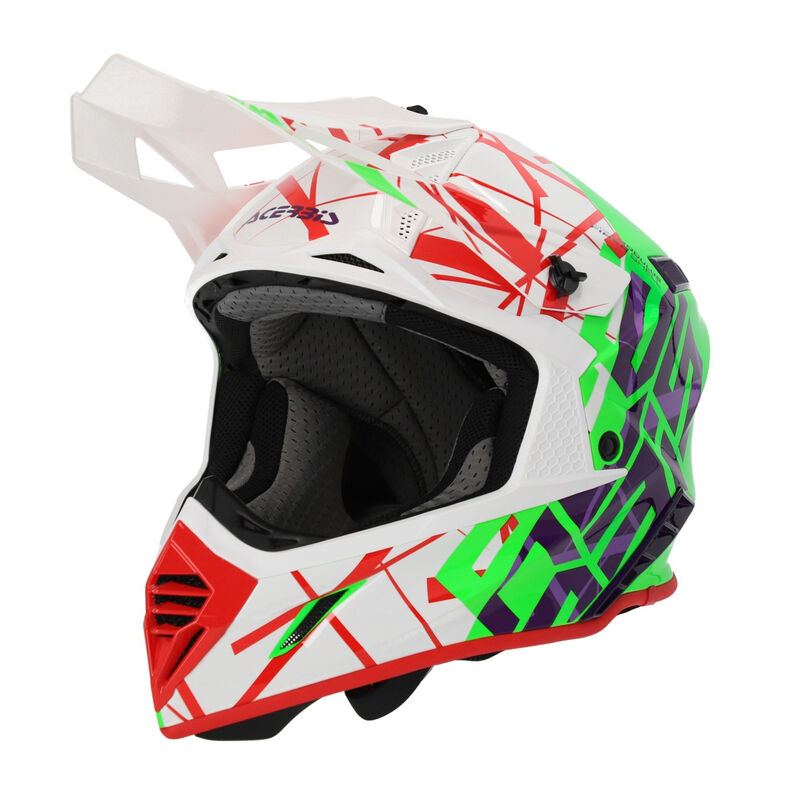 Мотошлем кроссовый Acerbis X-Track 22-06 Green/White