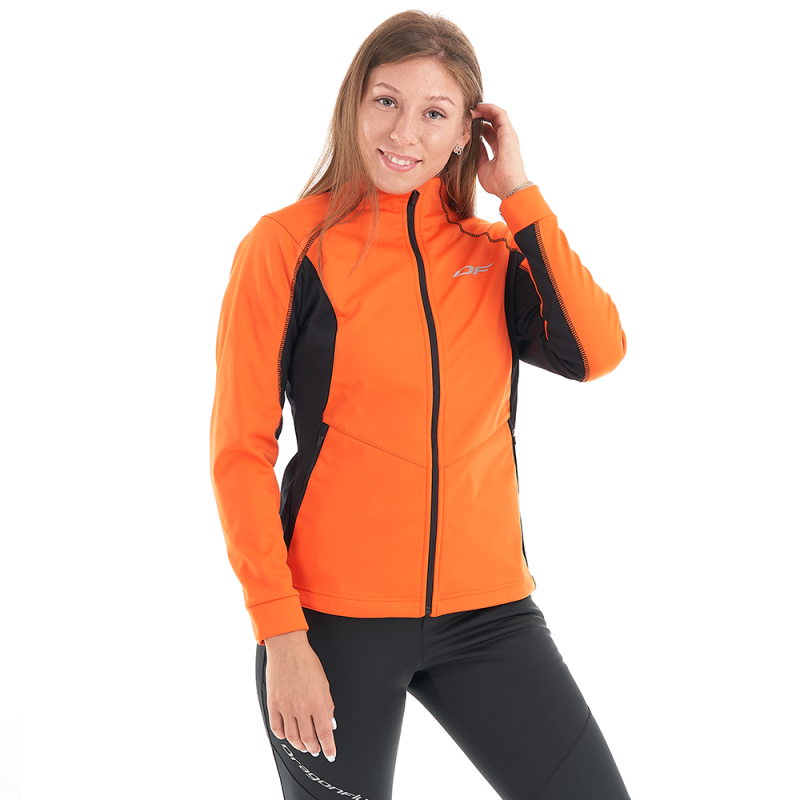 Куртка Dragonfly Explorer Black-Orange женская Softshell