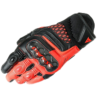 Перчатки кожаные Dainese Carbon 3 Short Black-fluo-red