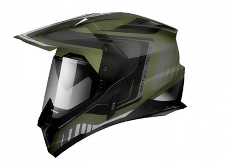 Шлем кроссовый MT Synchrony Милитари Зеленый