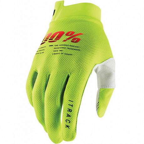 Мотоперчатки 100% ITrack Glove Fluo Yellow