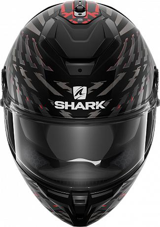 Мотошлем интеграл Shark Spartan Gt E-Brake Bcl. Micr. Mat Black/grey/red