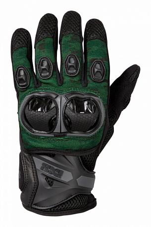 Перчатки кожаные IXS Tour LT Gloves Montevideo Air, зеленый S