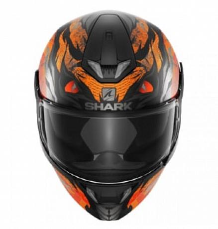 Шлем интеграл Shark Skwal 2 Iker Lecuona Mat черный-оранжевый