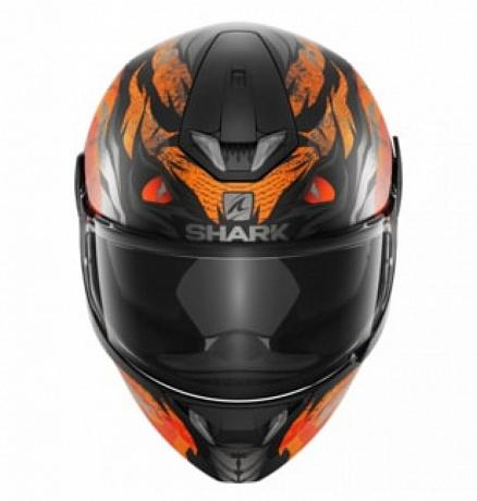 Шлем интеграл Shark Skwal 2 Iker Lecuona Mat черный-оранжевый