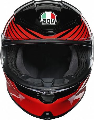 AGV Шлем K-6 Multi Rush Black/Red