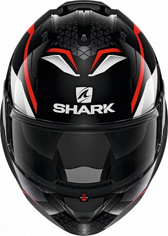 Мотошлем Shark Evo Es Yari черный/красный/серый