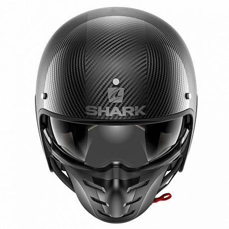 Шлем открытый Shark S-Drak Carbon Skin Carbon Silver Black
