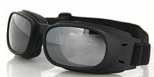Очки Bobster Piston чёрные с зеркальными линзами