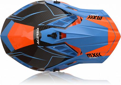 Шлем Acerbis Steel Carbon Orange/Blue XS
