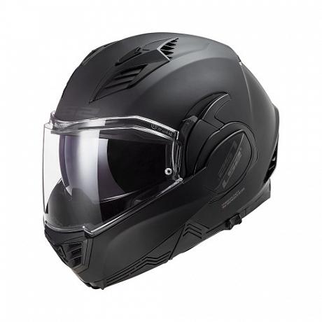 Шлем модуляр LS2 FF900 Valiant II Noir, черный матовый XS