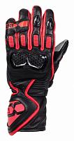 Перчатки кожаные IXS Sport LD RS-200 2.0, Чёрный/Красный