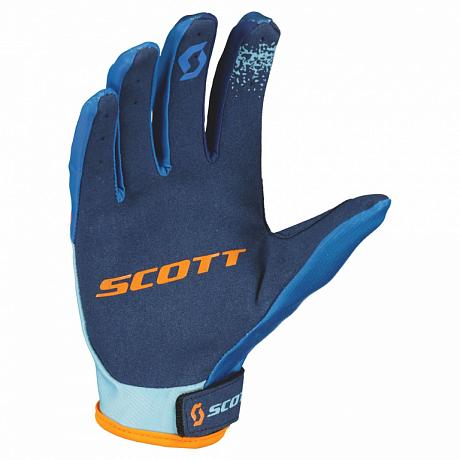 Перчатки Scott 350 Race Evo blue/orange S