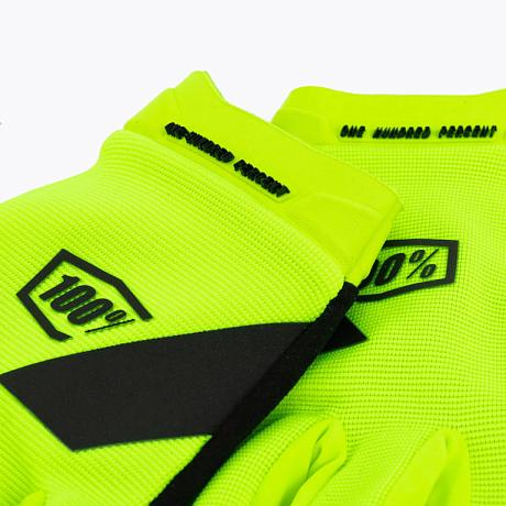 Мотоперчатки 100% Ridecamp Fluo Yellow 2024 S