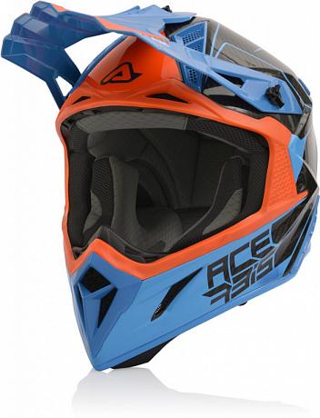 Шлем Acerbis Steel Carbon Orange/Blue XS