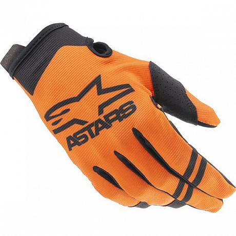 Мотоперчатки Alpinestars Youth Radar Gloves, оранжевые-черные