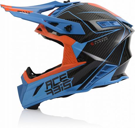 Шлем Acerbis Steel Carbon Orange/Blue