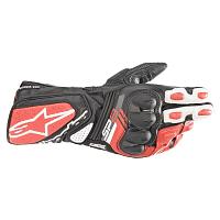 Перчатки кожаные Alpinestars SP-5 Gloves, черный/красный/белый
