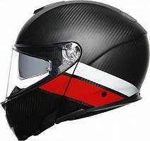Шлем AGV Sportmodular Multi Layer Carbon/Red/White
