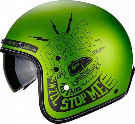 Мотошлем Scorpion Exo Belfast Fender, цвет Зеленый/Черный