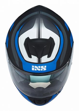 Шлем интеграл IXS HX 215 2.0, черно-бело-синий