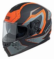 Шлем интеграл HX 1100 2.2 IXS Черно-оранжевый матовый