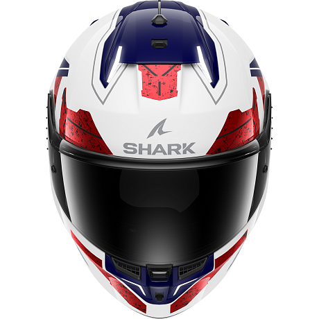 Мотошлем Shark Skwal i3 Rhad White/Chrome/Red M