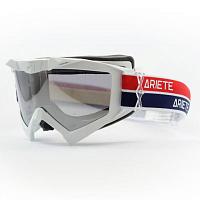 Кроссовая маска Ariete Adrenaline Primis Plus 2021 белая,прозрачная линза