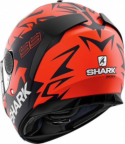 Шлем интеграл Shark Spartan 1.2 Lorenzo MAT GP черно-крачный