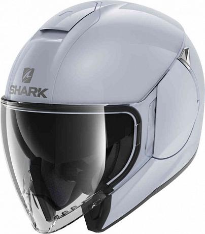 Шлем открытый Shark Citycruiser Dual Blank White/Silver/Glossy XL