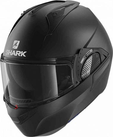 Шлем модуляр Shark Evo-GT Blank, Черный матовый XS