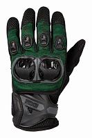 Перчатки кожаные IXS Tour LT Gloves Montevideo Air, чёрный/зеленый