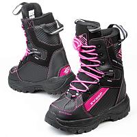 Женские снегоходные ботинки Sweep Yeti, черно-розовые