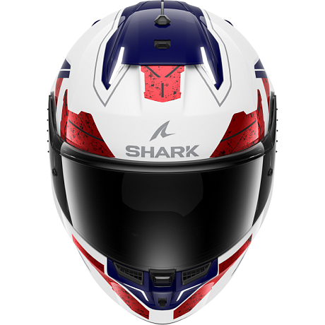Мотошлем Shark Skwal i3 Rhad White/Chrome/Red