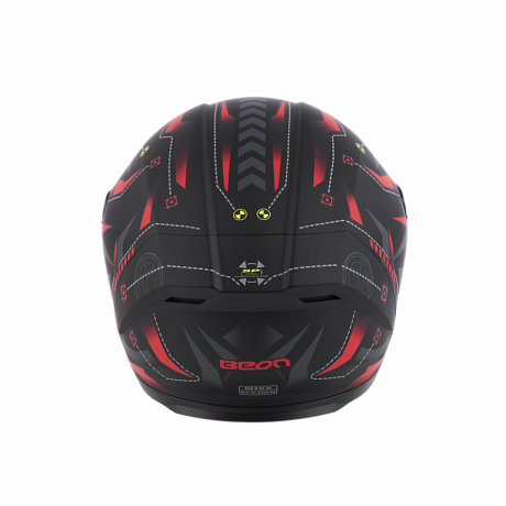 Шлем Beon B-503 matt black/red XS