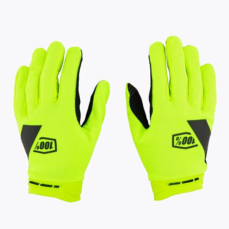 Мотоперчатки 100% Ridecamp Fluo Yellow 2024 S